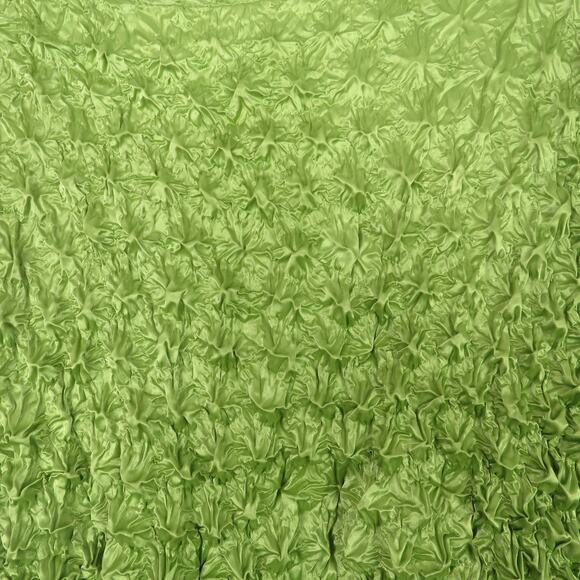 1990s Vintage Lime Green Popcorn Shirt Short Sleeve Blouse One Size Medium - Picture 6 of 8